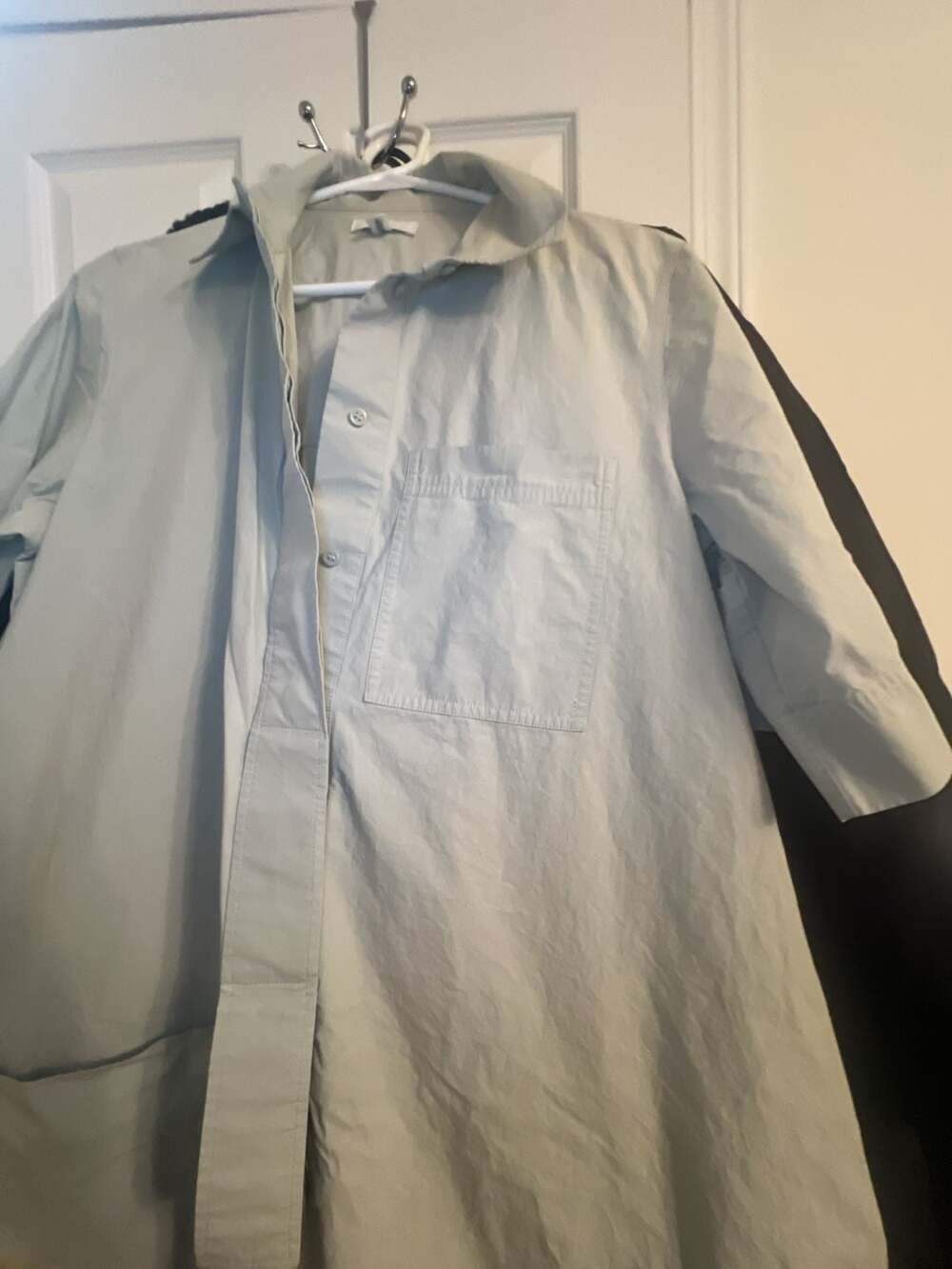 COS Women's Button-Down Shirt Midi Dress with Side Pockets - Picture 4 of 12